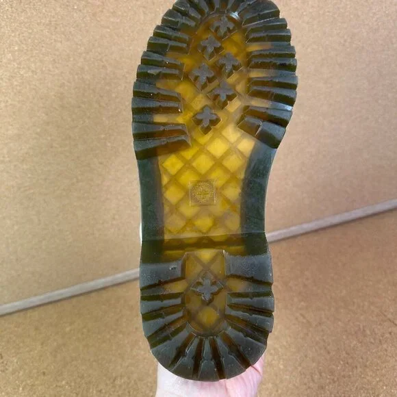 Dr Martens Luana White Combat Lace Up Boot Womens Size 9 - No Laces - Picture 7 of 8